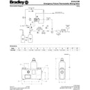 Bradley S19-2100 Eyewash Safety Shower Thermostatic Mixing Valve 26 GPM