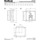 Bradley S19-2100 Eyewash Safety Shower Thermostatic Mixing Valve 26 GPM