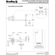 Bradley S19-270JW Swing Down Eye Face Wash Station, Updated Part Number: S19274JW