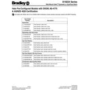 Bradley S19224Y Eye-Face Wash, Stainless Steel Bowl, Hand/Foot Operated