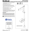 Bradley S19314AC Halo Safety Shower Eye Face Wash, Foot Control
