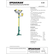 Speakman SE-584 Eyewash, Pedestal mounted
