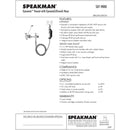 Speakman Eyesaver SEF-9000-5H Service Sink Eyewash Faucet W/5 ft. Hose - SEF-9000-5H