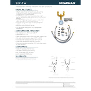 Speakman SEF-TW Thermostatic Mixing Valve Kit