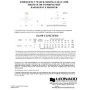 Leonard LF Multiple Drench or Combination Emergency Shower Thermostatic Mixing Valve, 40 GPM - TM-5100-LF