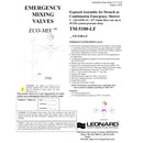 Leonard LF Multiple Drench or Combination Emergency Shower Thermostatic Mixing Valve, 40 GPM - TM-5100-LF