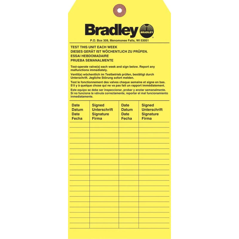 Bradley 204-421 Emergency Inspection Tag 10 Pack bradley-204-421-emergency-inspection-tag-10-pack