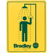 Bradley 114-050 Safety Sign Shower