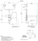 Guardian G1819 Eyewash Station, Wall Mounted, Less Bowl