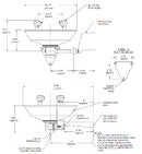 Guardian G1791 Wall-Mounted Stainless Steel Emergency Eye/Face Wash