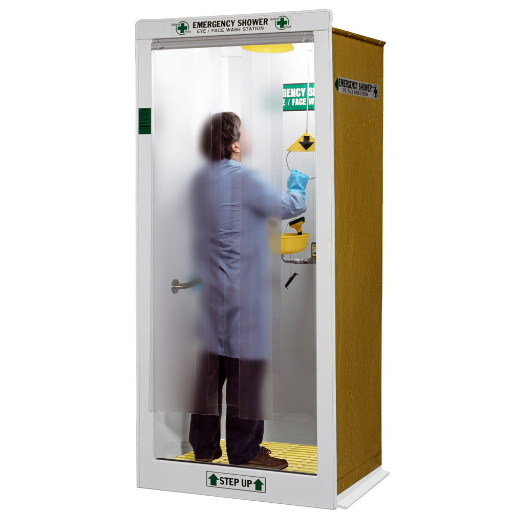 Hemco 16601 Laboratory Emergency Shower Decontamination Booth, Non ...