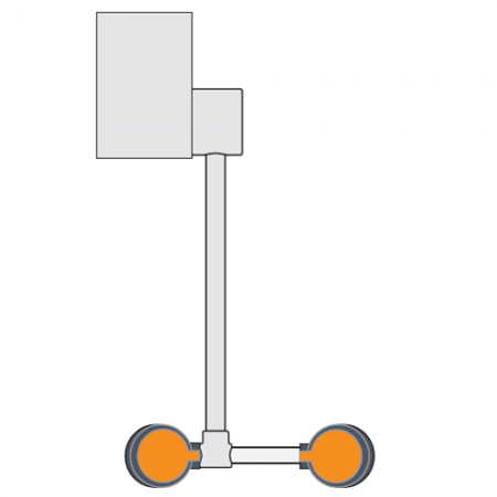 Guardian G1778R Eye/Face Wash, Wall Mounted Swing-Down
