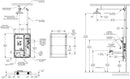 Haws 8356WCSM AXION MSR Surface Mount Shower and Eye/Face Wash