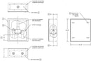 Haws 9200SUR Surface Mount Stainless Steel Cabinet for Thermostatic Mixing Valve