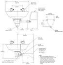 Guardian G1724 Eye/Face Wash Station, Wall Mount, Stainless Steel Bowl