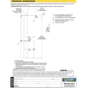 Acorn S1200-FRV Freeze Resistant Horizontal Emergency Drench Shower