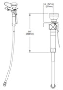 Bradley S19-430A Wall Mount Single Head Eyewash Drench Hose