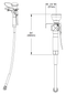 Bradley S19-430A Wall Mount Single Head Eyewash Drench Hose