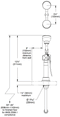 Bradley S19-460EFW Deck Mount Dual Head Eye Face Wash Drench Hose