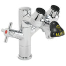 Speakman Eyesaver SEF-1850-4WH-TW Single Post Laboratory Eyewash Faucet with Eyewash TMV - SEF-1850-4WH-TW