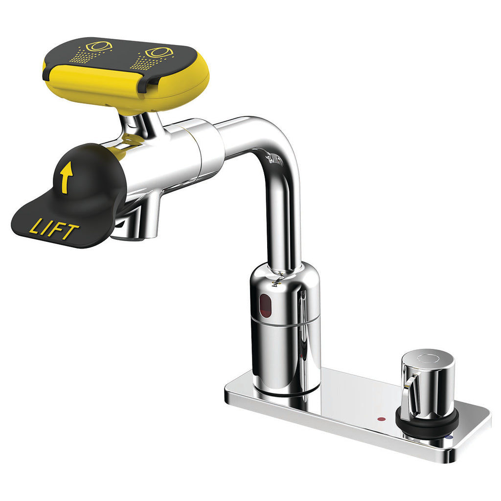 Speakman Eyesaver SEF-18202 AC Powered Sensor Eyewash Faucet with Above Counter